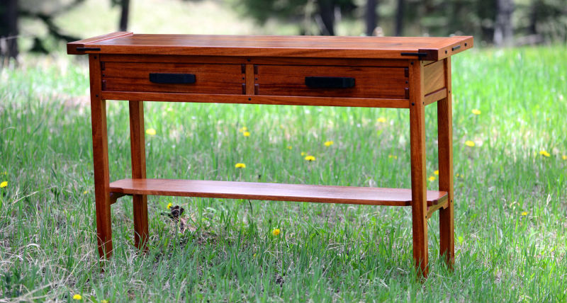 Mahogany hall table