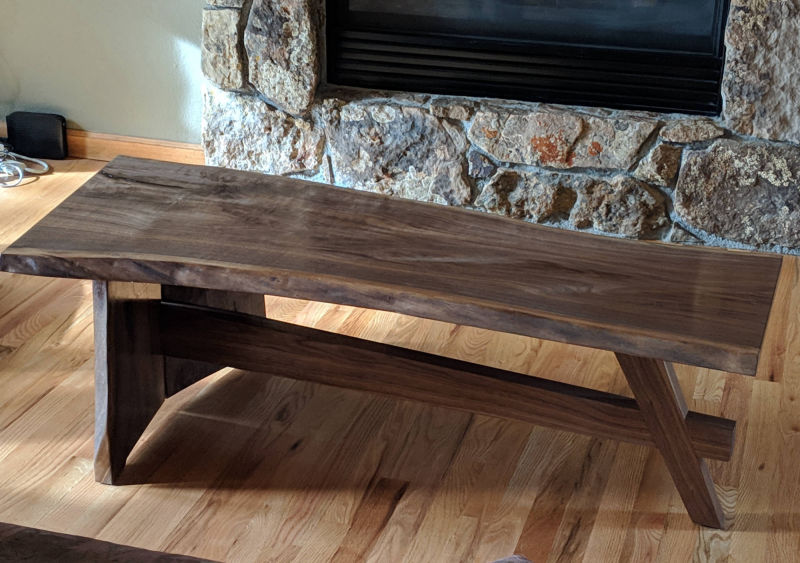 Walnut coffee table